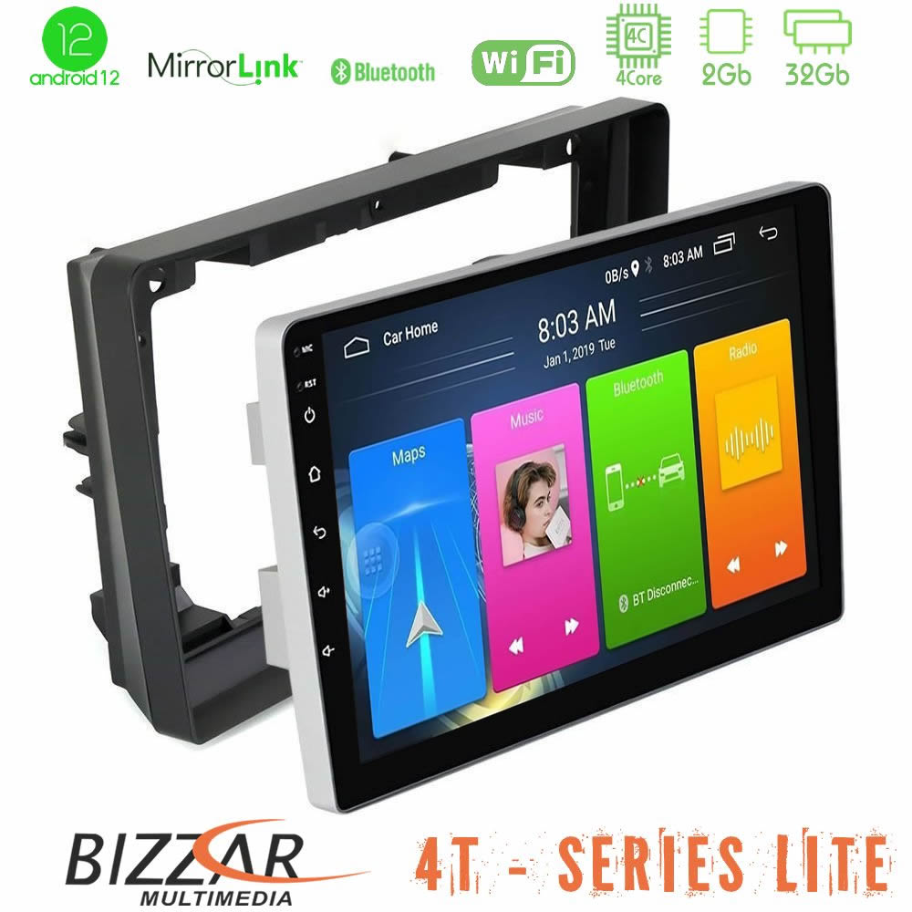 Bizzar 4T Series Peugeot 308 2013-2020 4core Android12 2+32GB Navigation Multimedia Tablet 9