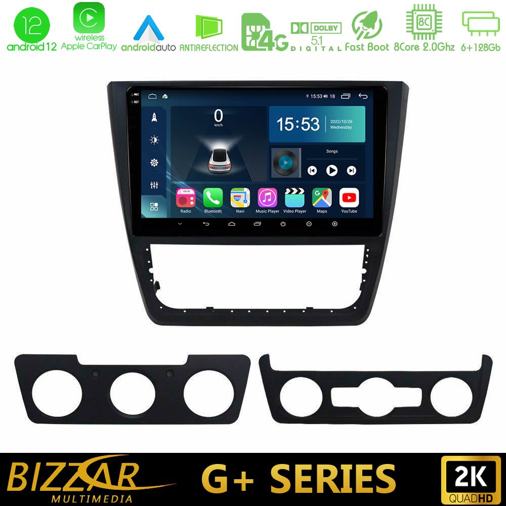 Bizzar G+ Series Skoda Yeti 2009-&gt; 8core Android12 6+128GB Navigation Multimedia Tablet 10