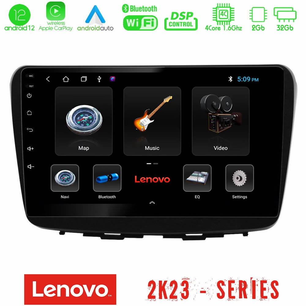 Lenovo Car Pad Suzuki Baleno 2016-2021 4core Android12 2+32GB Navigation Multimedia Tablet 9