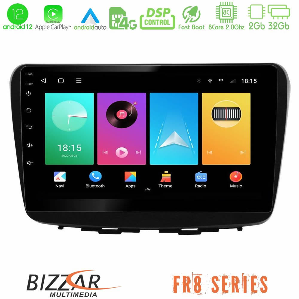 Bizzar FR8 Series Suzuki Baleno 2016-2021 8core Android12 2+32GB Navigation Multimedia Tablet 9