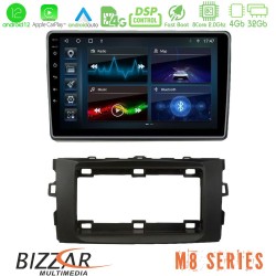 Bizzar M8 Series Toyota Auris 2013-2016 8core Android12 4+32GB Navigation Multimedia Tablet 10