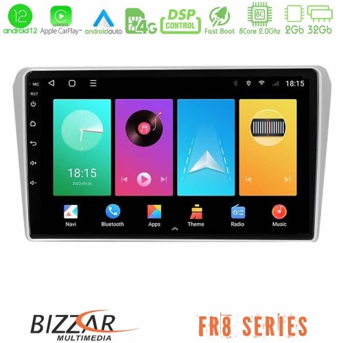 Bizzar FR8 Series Toyota Avensis T25 02/2003 – 2008 8core Android12 2+32GB Navigation Multimedia Tablet 9 Bizzar FR8 Series Toyota Avensis T25 02/2003 – 2008 8core Android12 2+32GB Navigation Multimedia Tablet 9