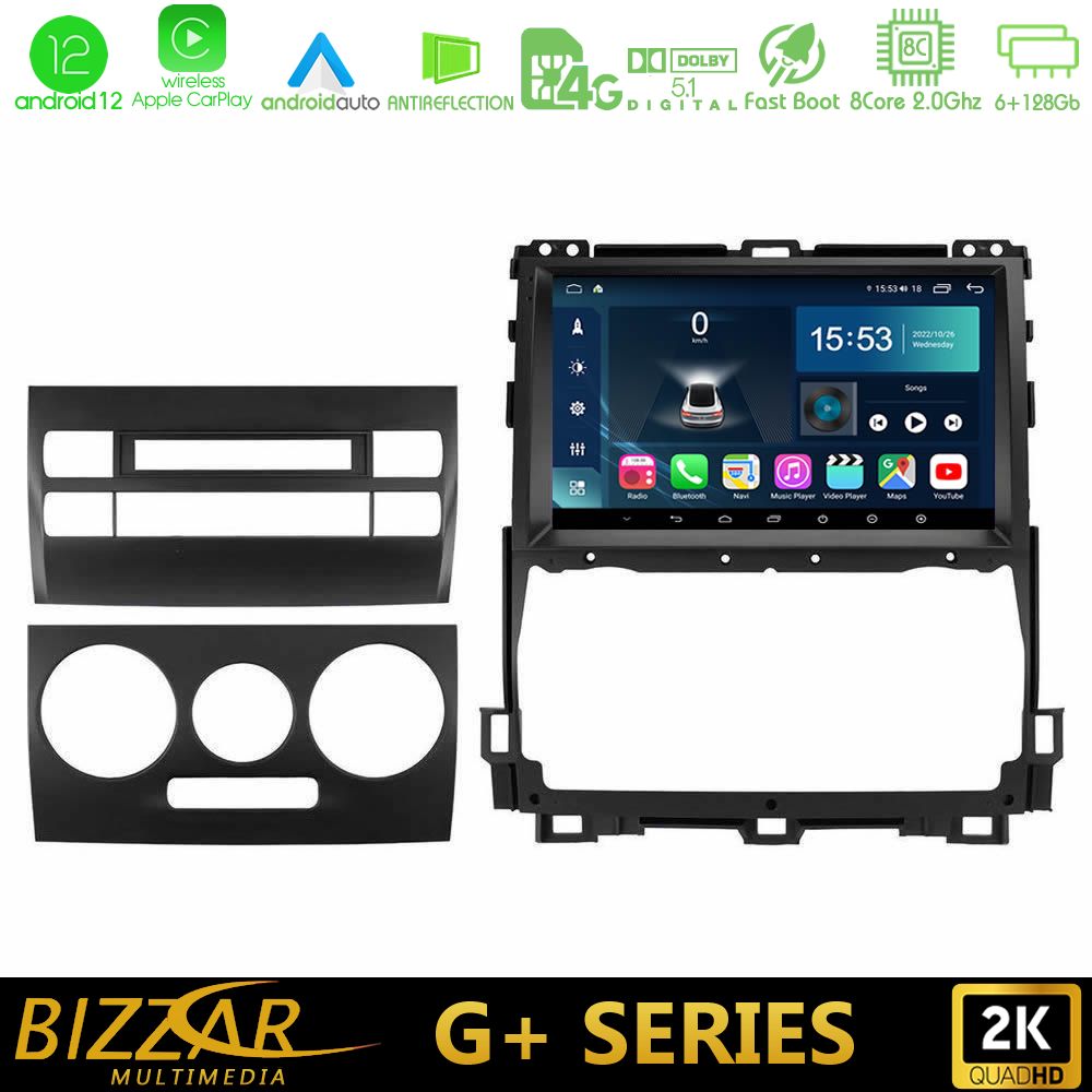 Bizzar G+ Series Toyota Land Cruiser J120 2002-2009 8Core Android12 6+128GB Navigation Multimedia Tablet 9