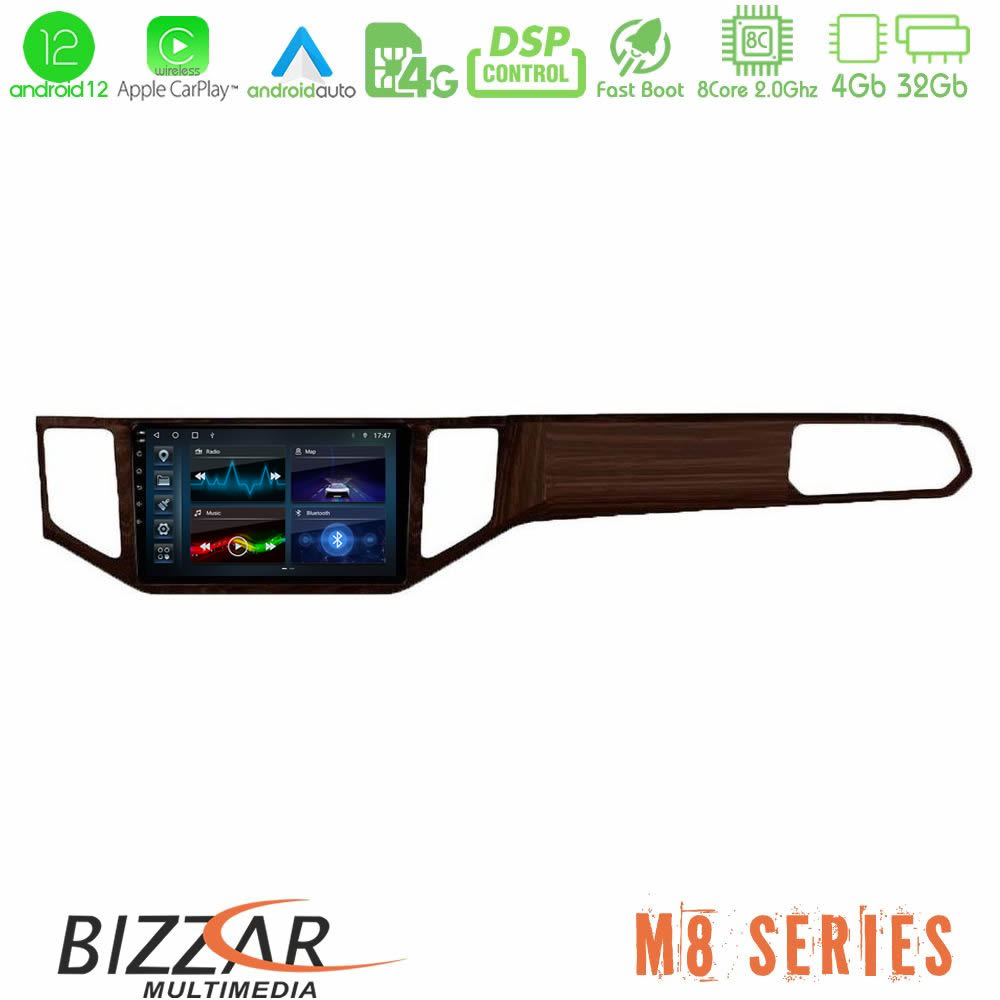 Bizzar M8 Series VW Sportsvan 2014-2020 8Core Android12 4+32GB Navigation Multimedia Tablet 9