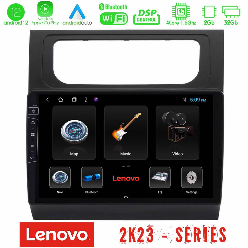 Lenovo Car Pad VW Touran 2011-2015 4core Android12 2+32GB Navigation Multimedia Tablet 10